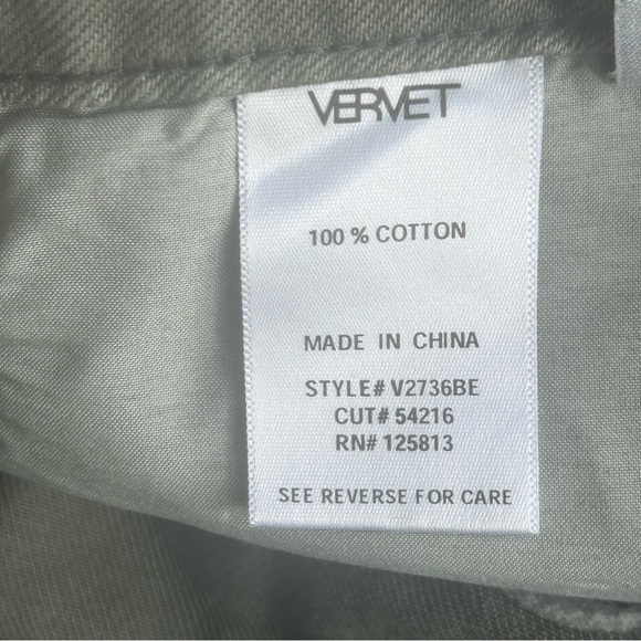 NWT Vervet Leslie 90’s Vintage Flare Distressed Jeans Women’s Size 31 Green - Picture 10 of 11